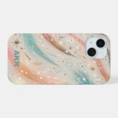 スパークル iPhone 15ケース (裏面横)