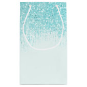 スパークルSweet sixteenティール（緑がかった色）ID912 スモールペーパーバッグ (裏面)