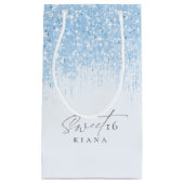 スパークルSweet sixteenブルーID912 スモールペーパーバッグ (正面)