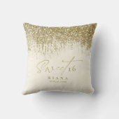 スパークルSweet sixteen金ゴールドID912 クッション (裏面)