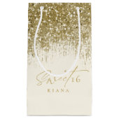 スパークルSweet sixteen金ゴールドID912 スモールペーパーバッグ (正面)