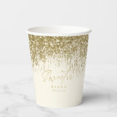 スパークルSweet sixteen金ゴールドID912 紙コップ (裏面)