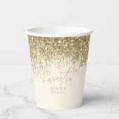 スパークルSweet sixteen金ゴールドID912 紙コップ (正面)