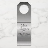 スパーク付きシルバーバックグラウンド ボトルネックタグ (裏面)