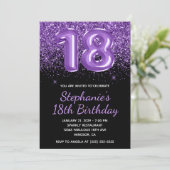 スパーク王室のリーパープルグリッターブラックナンバー18 招待状 (スタンド正面)