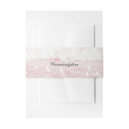 スパーク素晴らしリーピンク海ウォーター 招待状ベリーバンド