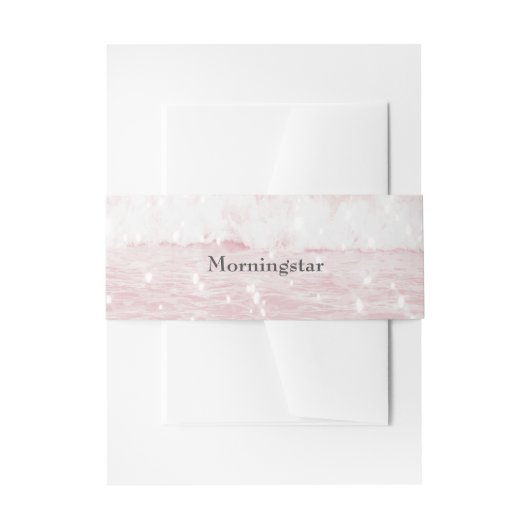 スパーク素晴らしリーピンク海ウォーター 招待状ベリーバンド (正面例)