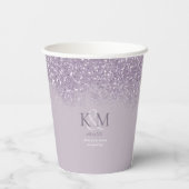 スパーク結婚ルスのイニシャルMauve ID889 紙コップ (裏面)
