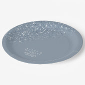 スパーク結婚ルスの埃っぽい青ID889 ペーパープレート (アングル)