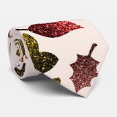 スパーク葉リー秋秋のキラキラ模様 ネクタイ (ロール)