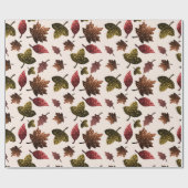 スパーク葉リー秋秋のキラキラ模様 ラッピングペーパー (フラット)