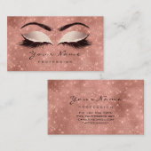 スパーク赤面グリッターメイクアップアーティストラッズエクステンション 名刺 (正面/裏面)