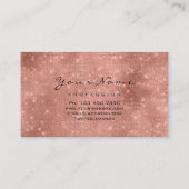 スパーク赤面グリッターメイクアップアーティストラッズエクステンション 名刺 (裏面)