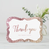 スパーシンプルクルバラ金ゴールドグリッター感謝していユーザ 招待状 (スタンド正面)