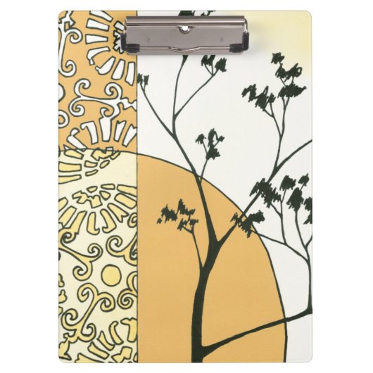 スパースツリーシルエットバイメーガンマイガー クリップボード (正面)