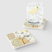 スパースツリーシルエットバイメーガンマイガー ストーンコースター (横)