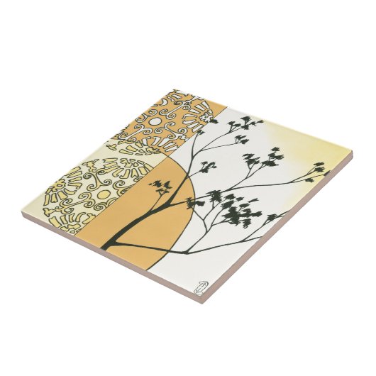 スパースツリーシルエットバイメーガンマイガー タイル (側面)