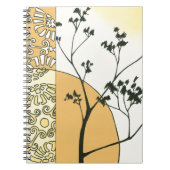 スパースツリーシルエットバイメーガンマイガー ノートブック (正面)