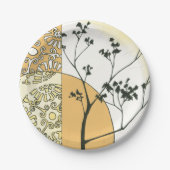 スパースツリーシルエットバイメーガンマイガー ペーパープレート (正面)