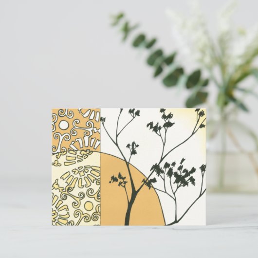 スパースツリーシルエットバイメーガンマイガー ポストカード (スタンド正面)