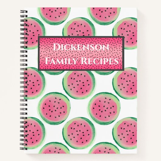 スパーソナライズされたイカの家族レシピ ノートブック (正面)