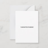 スパーソナライズされたケートボーカッコいいド ノートカード (裏面)