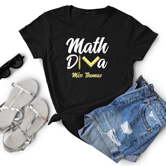 スパーソナライズされたスおもしろい・ディバ先生 Tシャツ