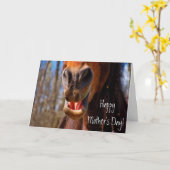 『スパーソナライズされたマイリング・ホース・マザーズ・デイ』 カード (黄色い花)