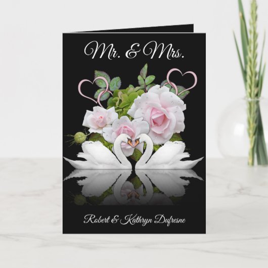 スパーソナライズされたワ結婚ンス/記念日 カード (正面)