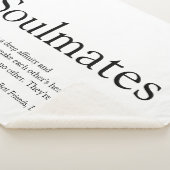 スパーソナライズされたールメイトの定義（白黒） シェルパブランケット (3/4)