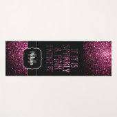 スパーッもしクとピンク私はそれをモノグラムが欲しい ヨガマット (正面(横))