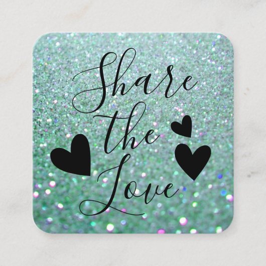 スパーッエレガントクティール(緑がかった色)グリーングリッター 紹介カード (正面)