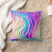 スパーッカラフルク渦巻形のパターン クッション (ブランケット)