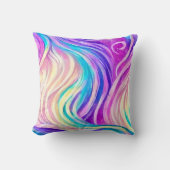 スパーッカラフルク渦巻形のパターン クッション (正面)