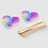 スパーッカラフルク渦巻形のパターン ハンドファン (組立なし)