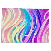 スパーッカラフルク渦巻形のパターン ラージペーパーバッグ (裏面)