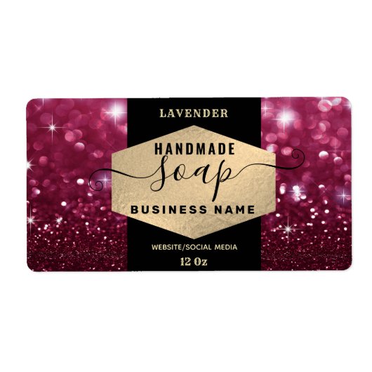 スパーッモダンクエレガントルのスクリプトsoapラベル ラベル (正面)