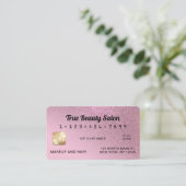 スパーッユニーククバラピンクグリッタークレジットカード 名刺 (スタンド正面)