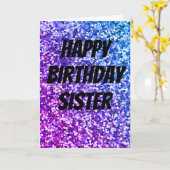 スパーッユニークク姉妹の誕生日カード カード (黄色い花)