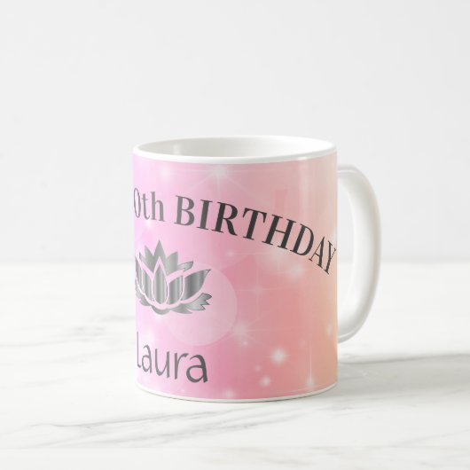 スパーパーソナライズされたクリー30歳の誕生日マグカップ コーヒーマグカップ (正面右)