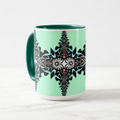 スパーブマグジ高品質メットデザイン マグカップ (正面左)