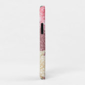 スパーモダンクル赤面ピンクイニシャルと名前グリッター Case-Mate iPhoneケース (裏面/右)