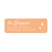 スパーモダンクレスレトロファミリ名（黄） ラベル (正面)