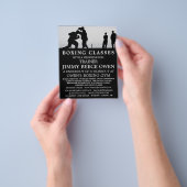 スパーリングマッチ、ボクシングクラス広告フライヤー チラシ (手)