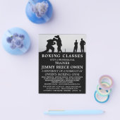 スパーリングマッチ、ボクシングクラス広告フライヤー チラシ (シングル)