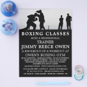 スパーリングマッチ、ボクシングクラス広告フライヤー チラシ (シングル)