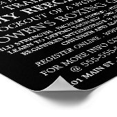 スパーリングマッチ、ボクシングクラス広告 ポスター (角)