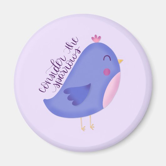 スパーローズの丸い磁石を考える マグネット (正面)