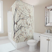 スパーローズの木の枝ニュートラル自然 シャワーカーテン (インサイチュ)