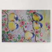 スパーローズパズル春絵画鳥 – s ジグソーパズル (横)